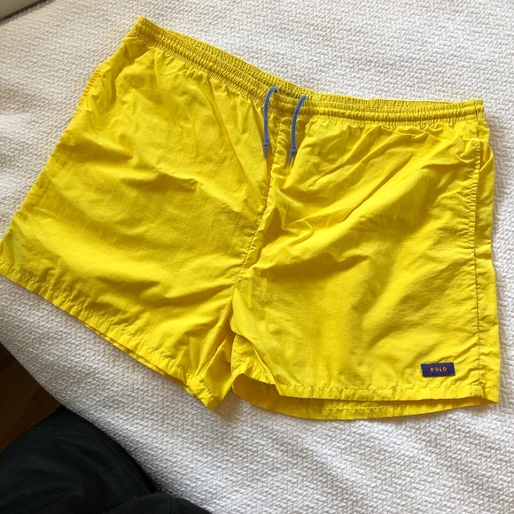 Polo Ralph Lauren Other - Vintage Polo Sport Yellow Large Swim Trunks
